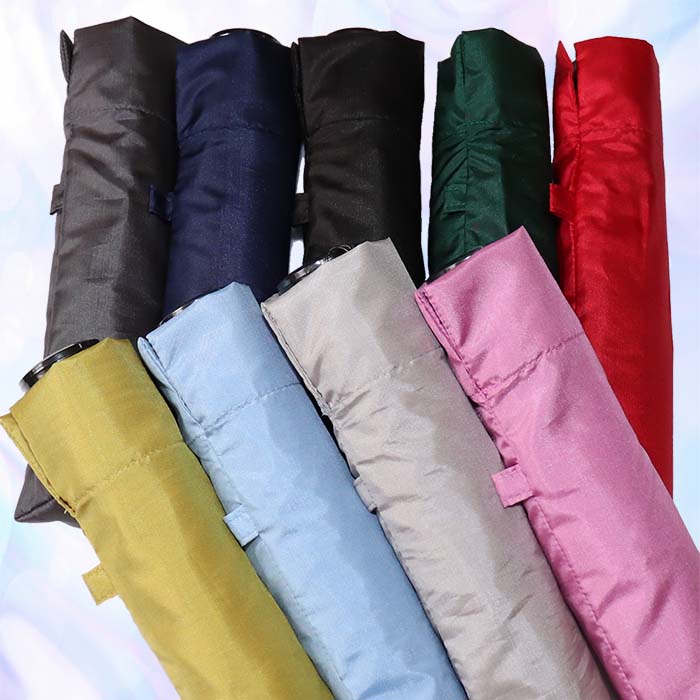 男女兼用雨傘 超軽量ミニ傘 136401 富士絹無地 日本製 ピンク ／ まちづくり観光振興機構 UV防止加工 紫外線対策 全天候型 日傘 常時携帯 コンパクト 奈良県 田原本町