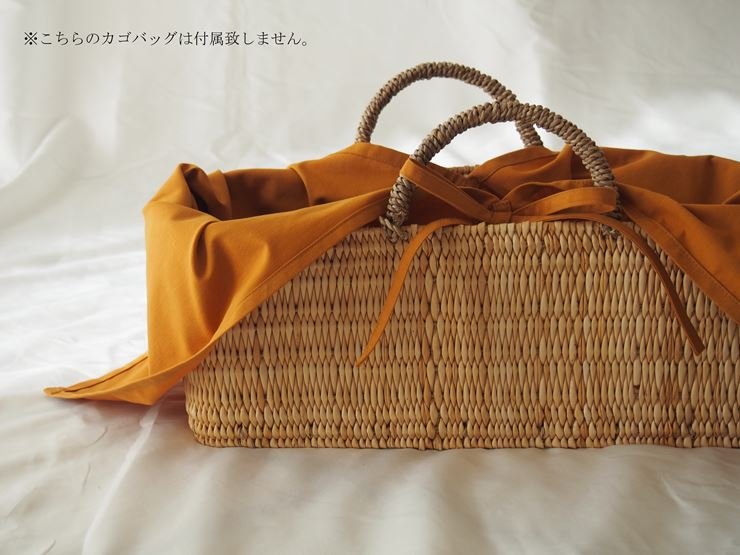 あづま袋 （エコバッグ） カラー キツネ Lサイズ 1セット ／ Maco 風呂敷 風呂敷バック 綿ポリ 奈良県 田原本町