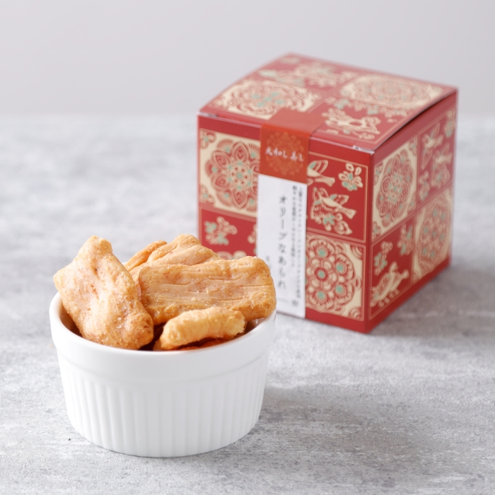 大和し美しオリーブなあられ 6箱詰合せ ／ 奈良祥樂 あっさり塩 えび風味 昆布入り こつぶ丸 国産米使用 お菓子 和菓子 米菓 贈答用 ギフト お取り寄せ 奈良県 田原本町