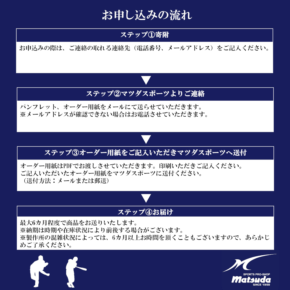 久保田スラッガー 硬式用 オーダーグラブ （定番オーダー、刺繍なし、スチーム加工） ／ マツダスポーツ 野球 投手 内野手 外野手 右利き 左利き グローブ 牛革 プレゼント 奈良県 田原本町