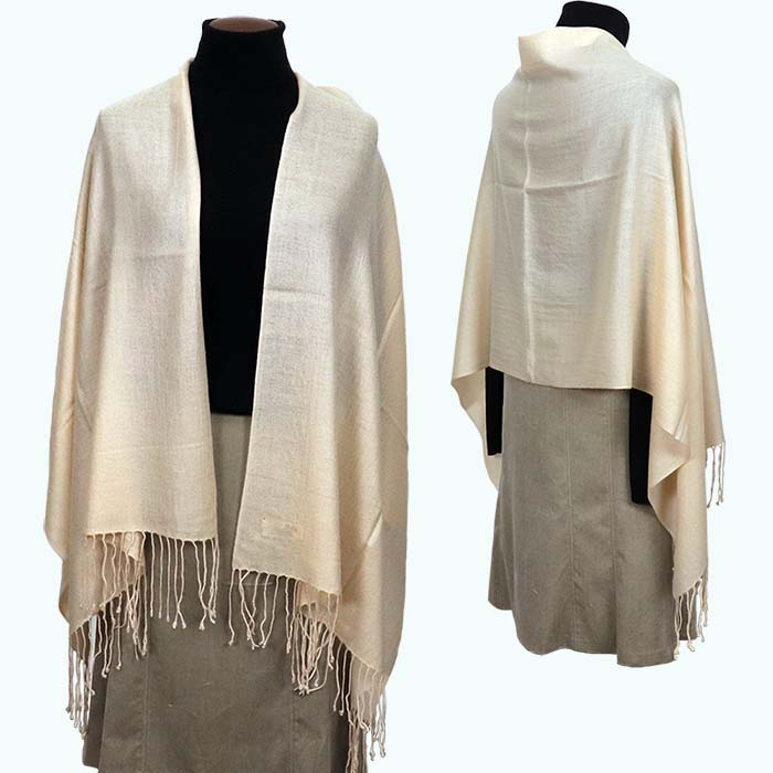 高級 カシミヤ100％ 薄手 大判 ストール 無地 66311 レディース 内モンゴル産 ブラック ／ まちづくり観光振興機構 通勤 通学 プレゼント ギフト 奈良県 田原本町