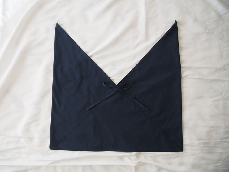 あづま袋 （エコバッグ） カラー 紺 Lサイズ 1セット ／ Maco 風呂敷 風呂敷バック 綿ポリ 奈良県 田原本町