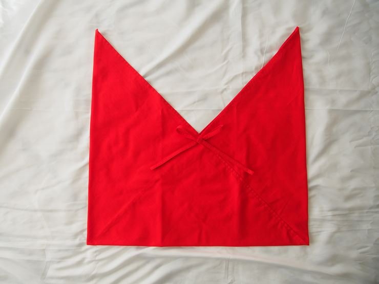 あづま袋 （エコバッグ） カラー レッド Lサイズ 1セット ／ Maco 風呂敷 風呂敷バック 綿ポリ 奈良県 田原本町