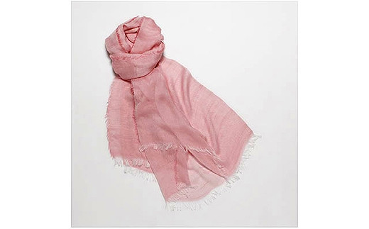 やわらかストール 「オリジナル大判」 桜色 ／ 笹田織物 ファッション オシャレ 奈良県 田原本町