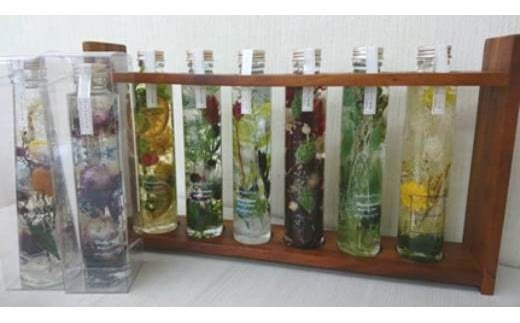 ハーバリウム おまかせ 3本 セット ／ カツラギ種苗 インテリア 贈答用 ギフト 奈良県 田原本町