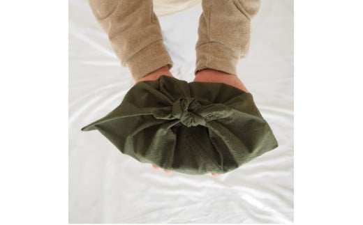 あづま袋 Sサイズ 1セット カラー カーキ お弁当袋に。 ／ Maco エコバッグ 風呂敷 手ぬぐい 奈良県 田原本町