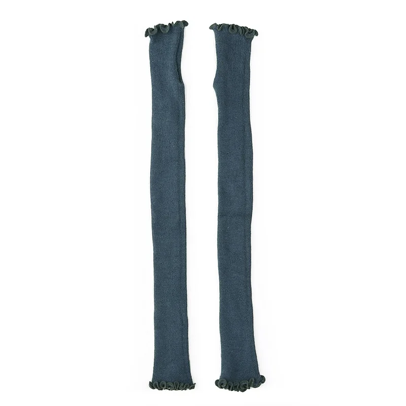 シルクアームカバー45cm panfree ネイビー ／ まちづくり観光振興機構 アームカバー レディース メンズ 冷え防止 国産 奈良県 田原本