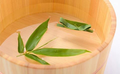 ひのきの風呂桶ステンレスタガ