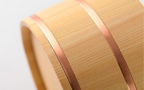 ひのきの風呂桶銅タガ