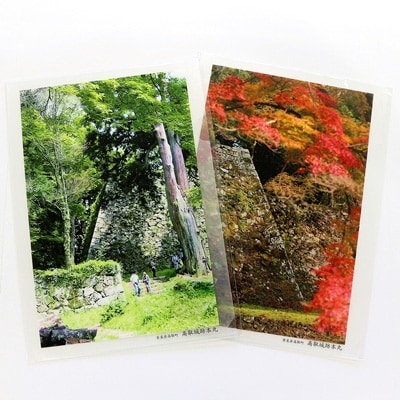 「日本最強の城」高取城グッズ4点(A4クリアファイル、缶バッジ)