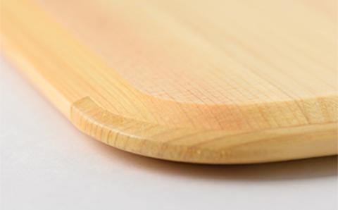 木と手　ひのきまな板薄型33cm