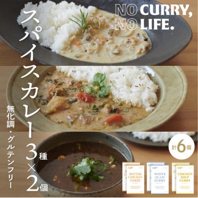 【NO CURRY, NO LIFE.】辛さマイルド l スパイスカレー3種[冷凍]【配送不可地域：離島】