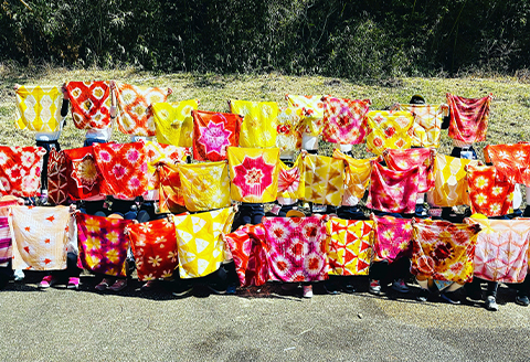 草木染体験ペア利用券（はんかち）