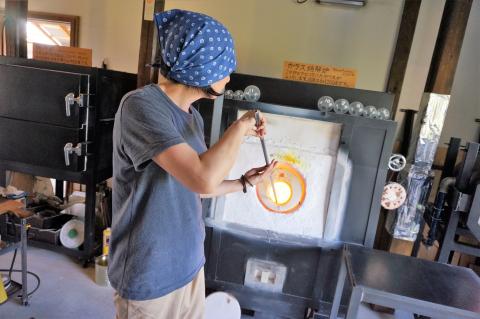 あすか三彩　ロックグラス