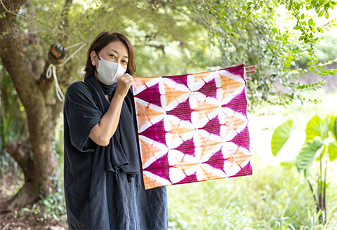 草木染体験ペア利用券（はんかち）