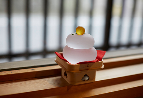 硝子のお鏡餅