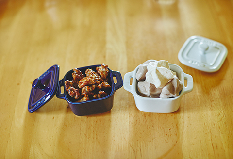 くるみのキャラメリゼとメレンゲ菓子のスウィーツ2種セット