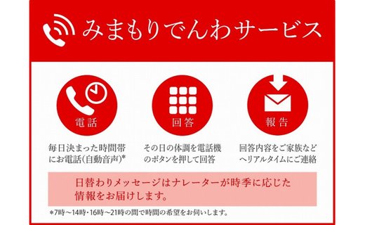 みまもりでんわサービス【携帯電話】(６か月間)