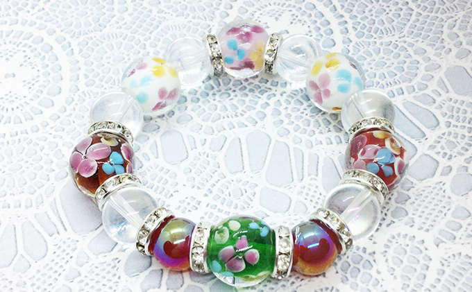 天然石パワーストーンプレスレット（5）