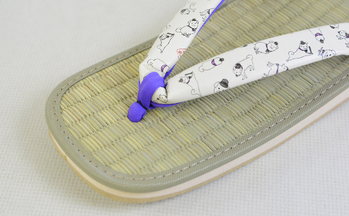 雪丸雪駄（紳士用　白　８寸８分　２６．０～２７．０ｃｍ）　規