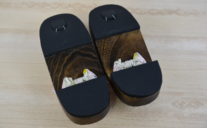 雪丸下駄　子ども用　ピンク（１７ｃｍ）規