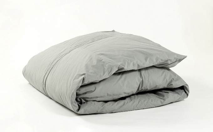 【春夏用】洗える羽毛肌掛け布団シングルダウン90％0.3㎏ダウンケット洗濯できる無地グレー日本製