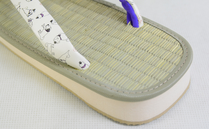 雪丸雪駄（紳士用　白　８寸３分　２５．０～２５．５ｃｍ）　規