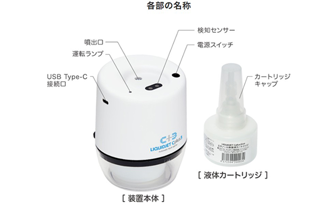 王寺町　アルコール除菌ディスペンサー、リキッドジェットミニ（天平文様花鳥文）