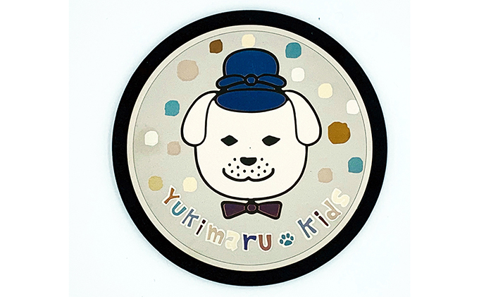 チタン製デザインプレート『雪丸』　1枚