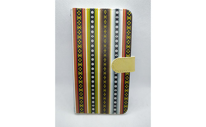 抗ウィルス！天平文様手帳型スマートフォンケース　Bデザイン　Lサイズ