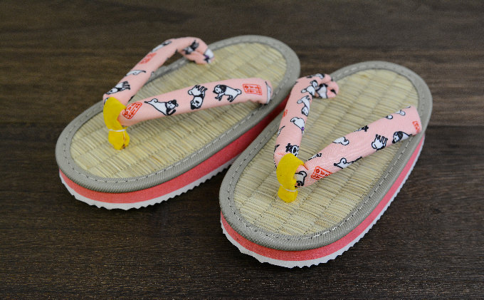 雪丸草履　子ども用　ピンク（５寸５分・１６．５ｃｍ）　規