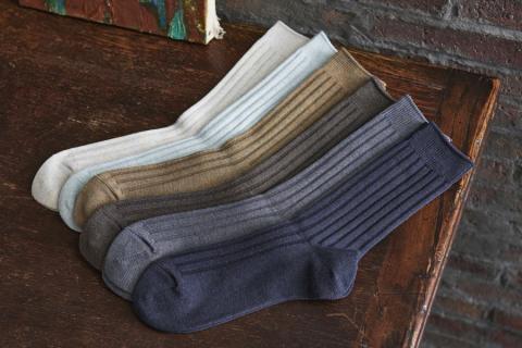 HARUSAKU メランジリブソックス 5足セット （27cm～29cm）