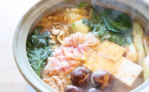 【広陵町×曽爾村連携返礼品】曽爾村の冬野菜とヤマトポークを美味しくいただく　鍋の素２種セット