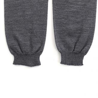 足首までしっかり包む。お腹ぽかぽかシルクとウールの腹巻きパンツ(10分丈)・グレー2枚セット