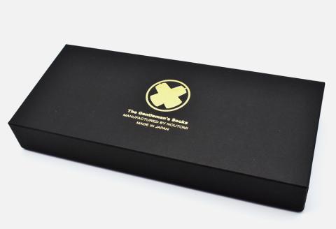 極みのリブドレスソックス『Noutomi』黒系３足セット（化粧箱入り）