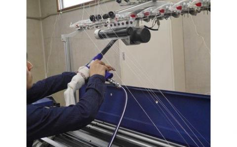 膝まで温かシルクとコットンのはらまきパンツ(7分丈)・ライトグレー