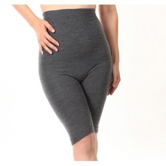 お腹ぽかぽかシルクとウールの腹巻きパンツ・グレー