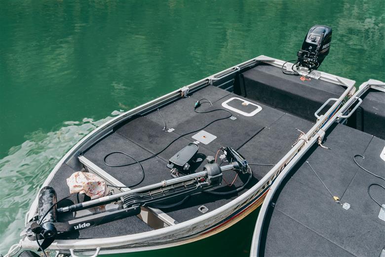 七色ダム  レンタルボート【ステーサー420PD 14ft 25馬力】バッシングロード バス釣り 1日乗船券