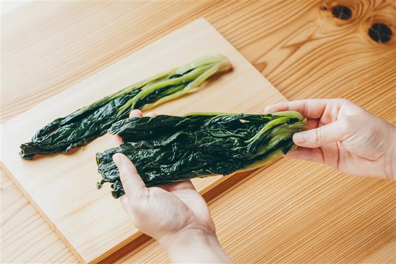 【大和伝統野菜】下北春まな漬け３袋　下北山村でしか採れない葉物野菜の漬物です