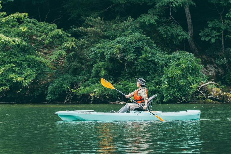七色ダム レンタルアメリカンカヤック 1人乗り 1日乗船券 バッシングロード 観光 バス釣り 体験チケット