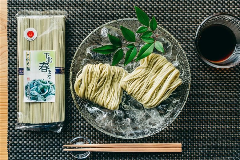 下北春まな素麺 80束 4束入り×20袋 奈良県 大和の伝統野菜 下北春まな 手延べそうめん 三輪素麺