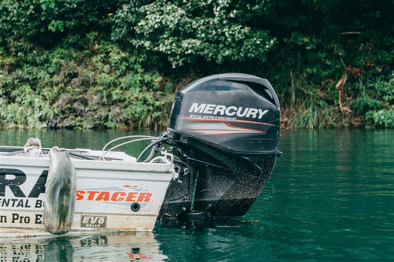 池原ダム  レンタルボート【ステーサー425  50馬力 マーキュリー】クラブ池原 バス釣り 1日乗船券