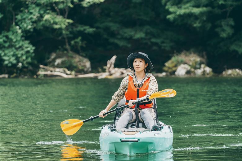 七色ダム レンタルアメリカンカヤック 1人乗り 1日乗船券 バッシングロード 観光 バス釣り 体験チケット
