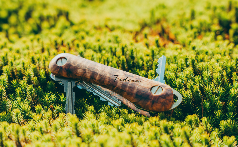 【FEDECA×SKYWOOD】　キーオーガナイザー　杉杢　コラボ商品