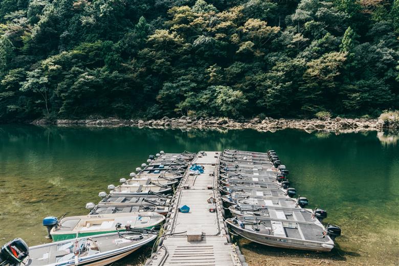 七色ダム  レンタルボート【ステーサー420PD 14ft 25馬力】バッシングロード バス釣り 1日乗船券