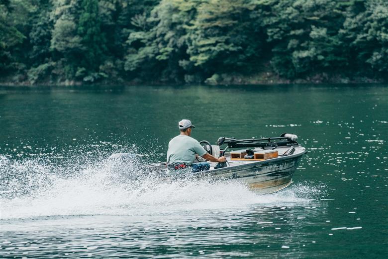 池原ダム  レンタルボート【ステーサー400 40馬力】ホワイトリバー バス釣り 1日乗船券