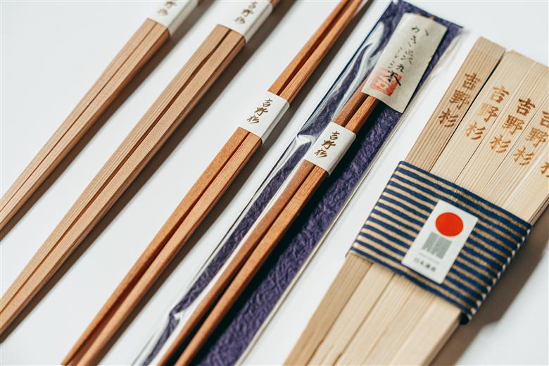 【日本遺産】手作り杉箸&吉野杉焼印セット 奈良県 吉野杉 ブランド 高級