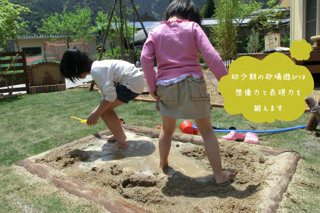 木製 砂場枠【小】100cm×100cm 防腐処理済 国産材 環境配慮 外遊び 屋外 アスレチック 遊具 公園 【色：無塗装、カーキ、ブラウンから選択】