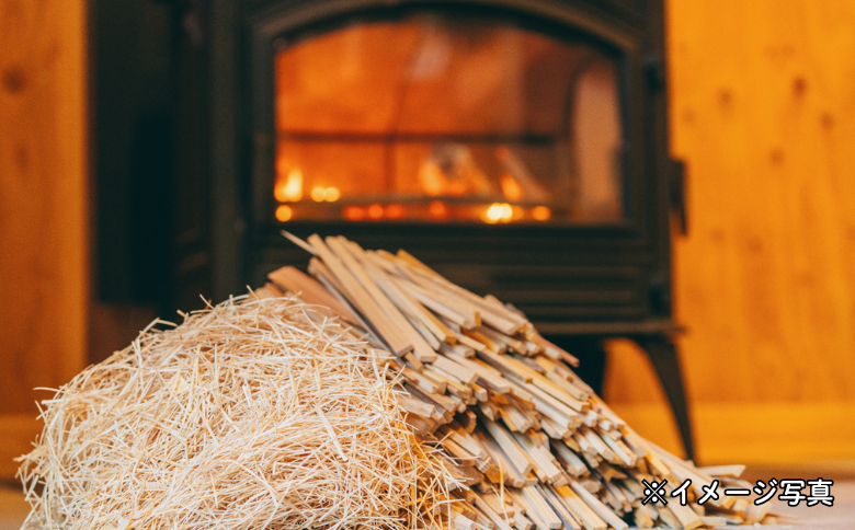 焚き付け薪セット 杉18cm 約5kg 奈良県産材 乾燥材 カンナくず付き 薪ストーブ アウトドア キャンプ 焚き火用 便利