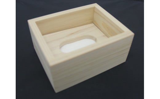 吉野杉　ティッシュケース（小）｜ 無垢材 木製品 小物 インテリア テッシュ ティッシュ ケース 奈良県 上北山村 